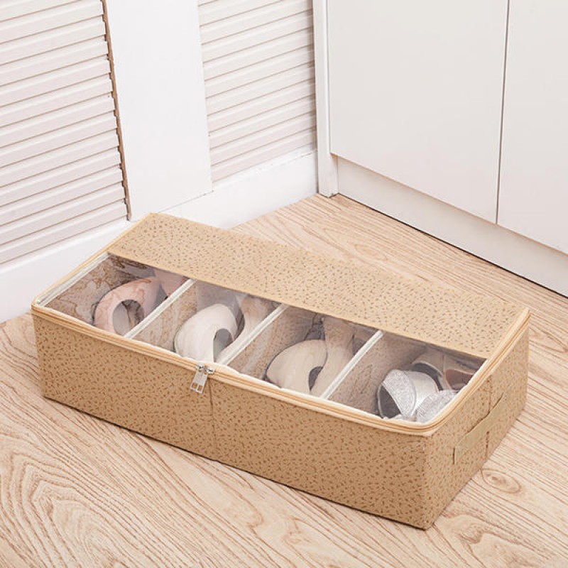 Foldable Thickening Shoes Organizer Transparent Bo...