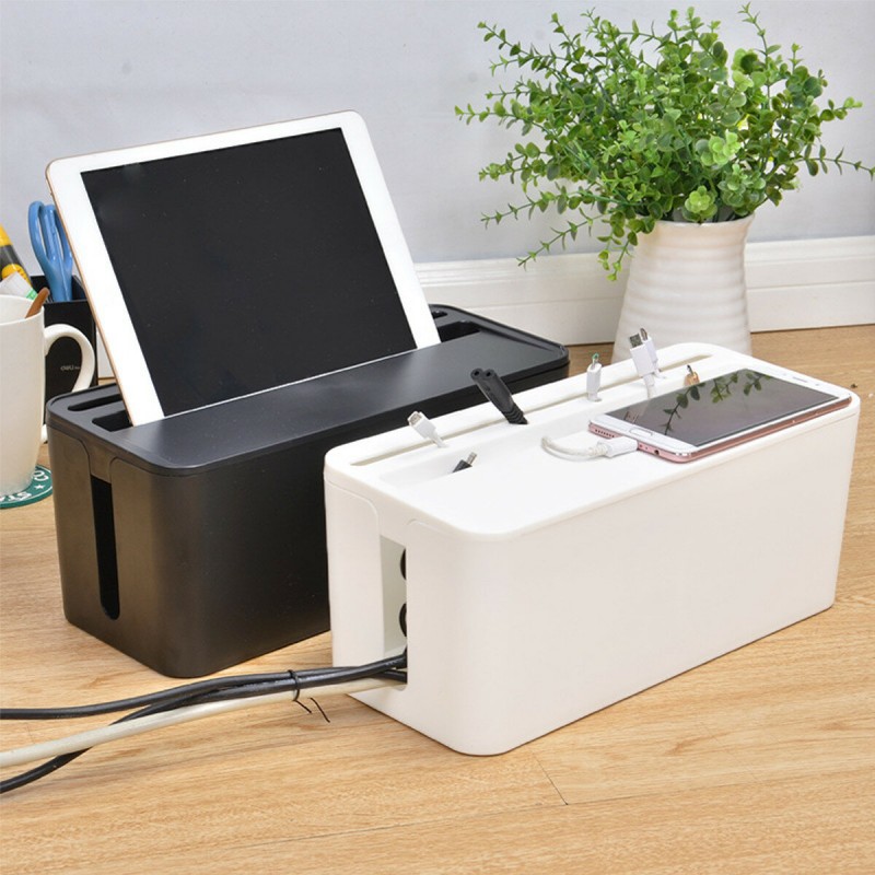 Cable Storage Box Case Wire Management Power Plug ...