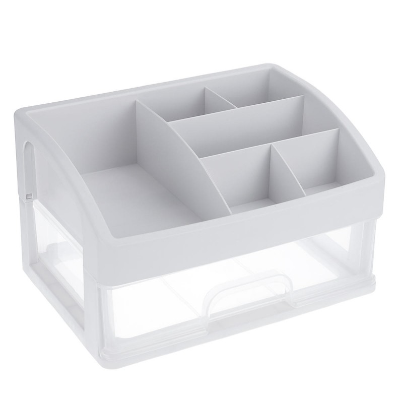 1/2/3 Layers Clear Desktop Comestics Makeup Storage Drawer Organizer Box Container - D.