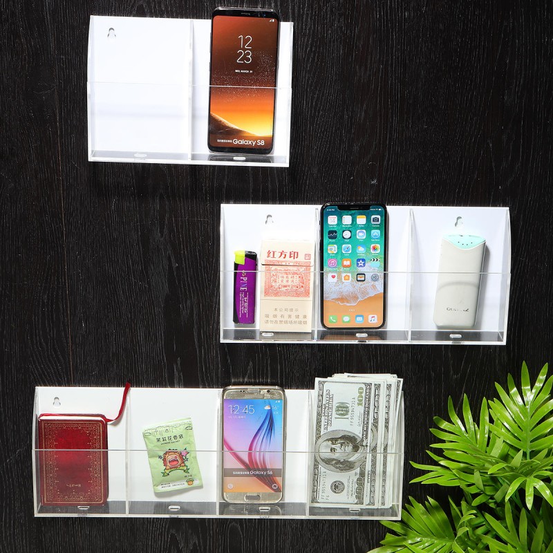 TV Air Conditioner Remote Control Holder 2-4 Case Acrylic Wall Mount Storage Box TV Box Remote Control - 3