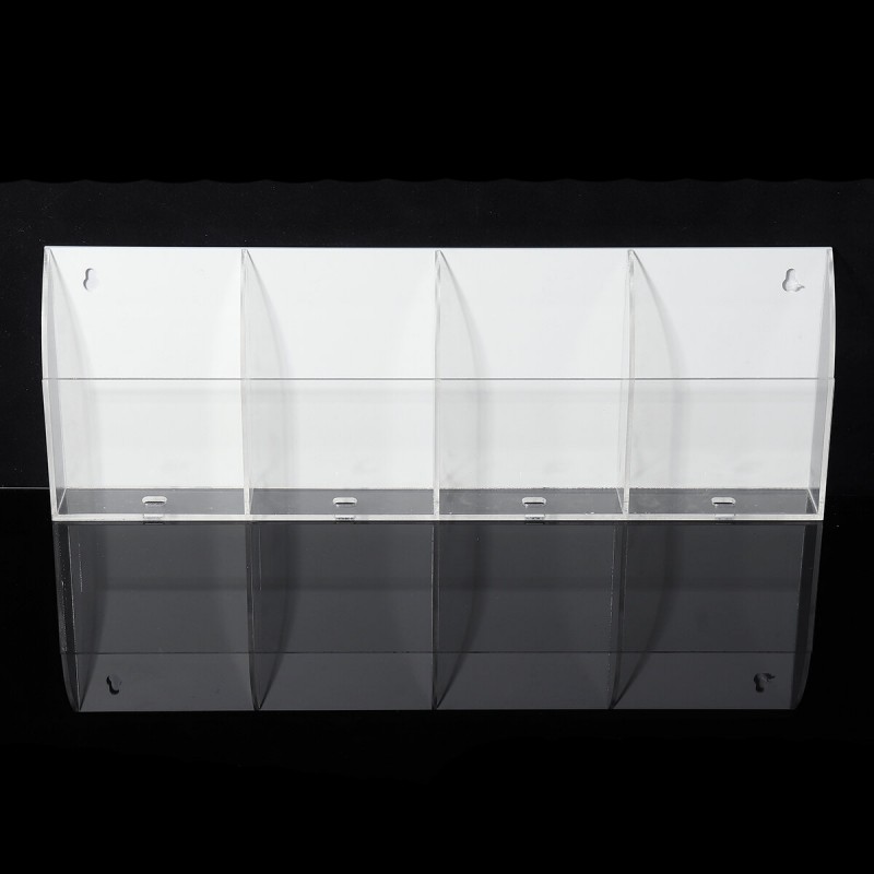 TV Air Conditioner Remote Control Holder 2-4 Case Acrylic Wall Mount Storage Box TV Box Remote Control - 3