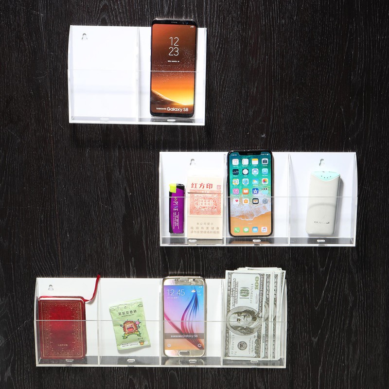 TV Air Conditioner Remote Control Holder 2-4 Case Acrylic Wall Mount Storage Box TV Box Remote Control - 3