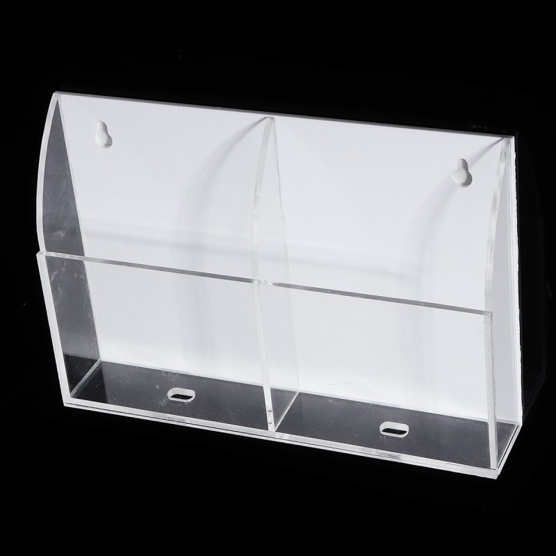 TV Air Conditioner Remote Control Holder 2-4 Case Acrylic Wall Mount Storage Box TV Box Remote Control - 3