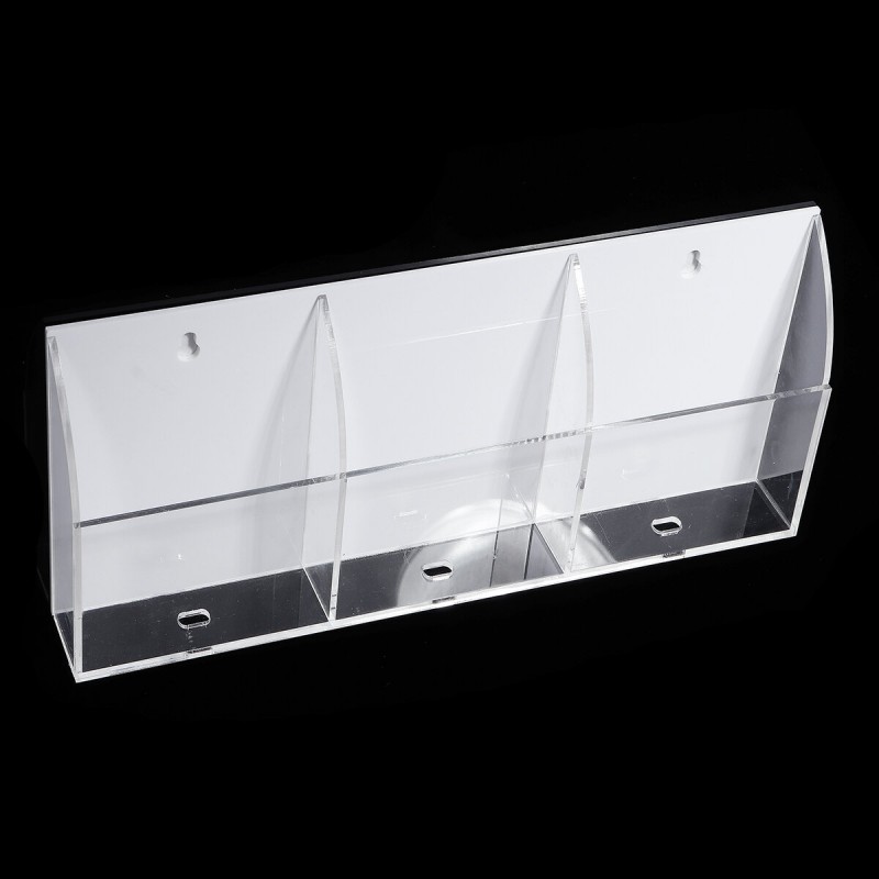 TV Air Conditioner Remote Control Holder 2-4 Case Acrylic Wall Mount Storage Box TV Box Remote Control - 3