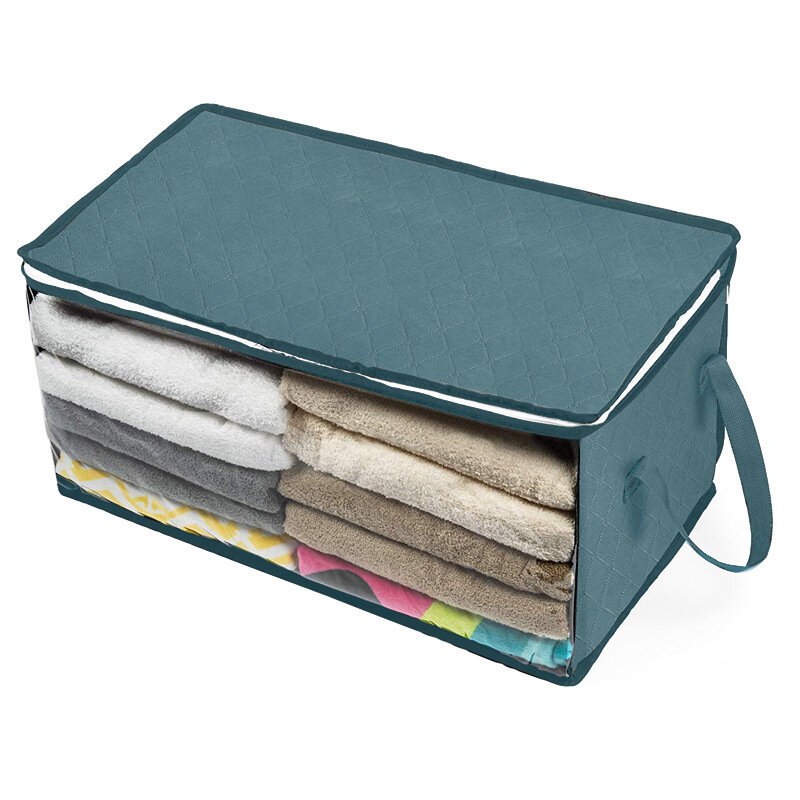 Non-Woven Storage Box Quilt Foldable Storage Bag C...