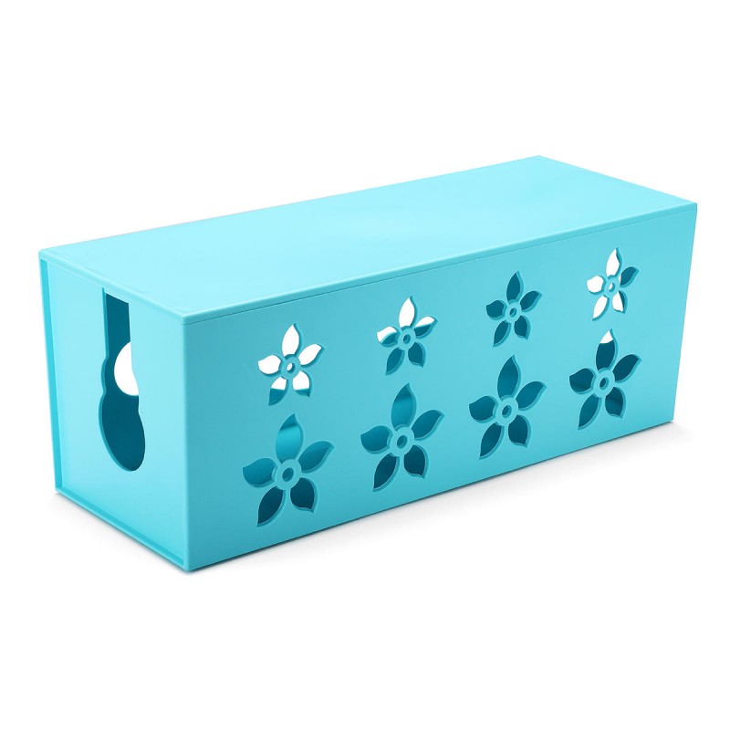 Safety Cable Wire Cord Anti-dust Storage Box Plug Socket Organizer Boxes Hollow Plastic Storage Box - Green S