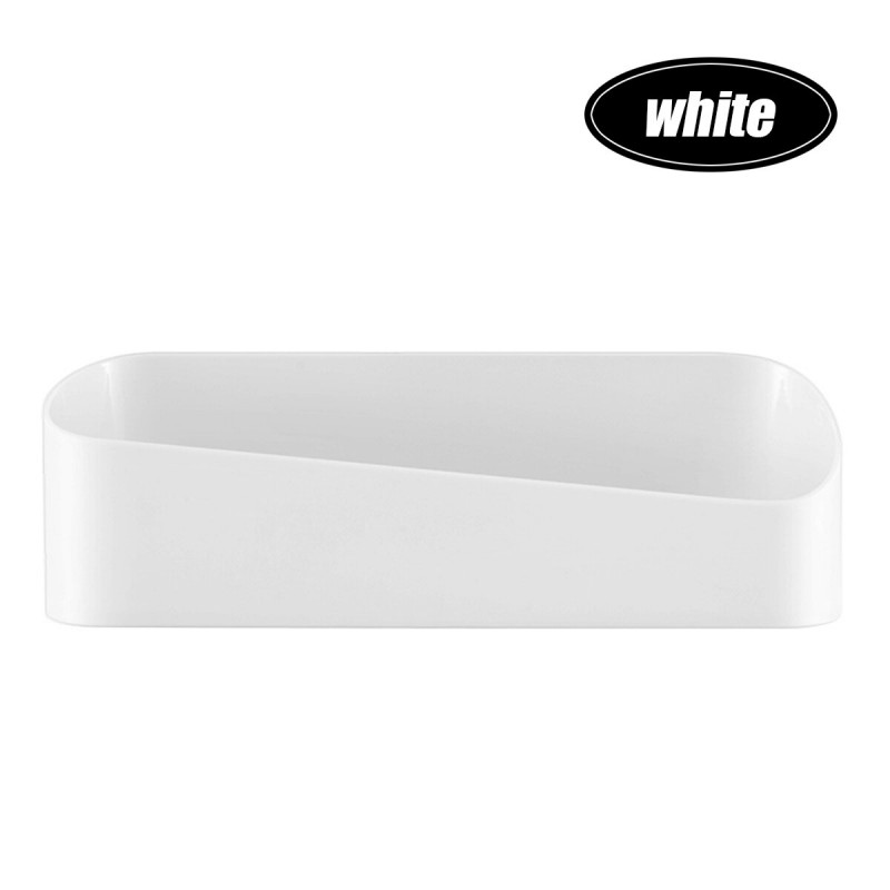 Irregular Art Geometrical Style Bathroom Kitchen Storage Container Shelf Cosmetics Collection Box Wall Powerful Paste Saving Spa