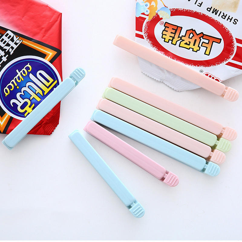 5 PCS Portable New Kitchen Storage Food Snack Seal Sealing Bag Clips Sealer Clamp Plastic Tool kitchen Accessories Bag Clips - L