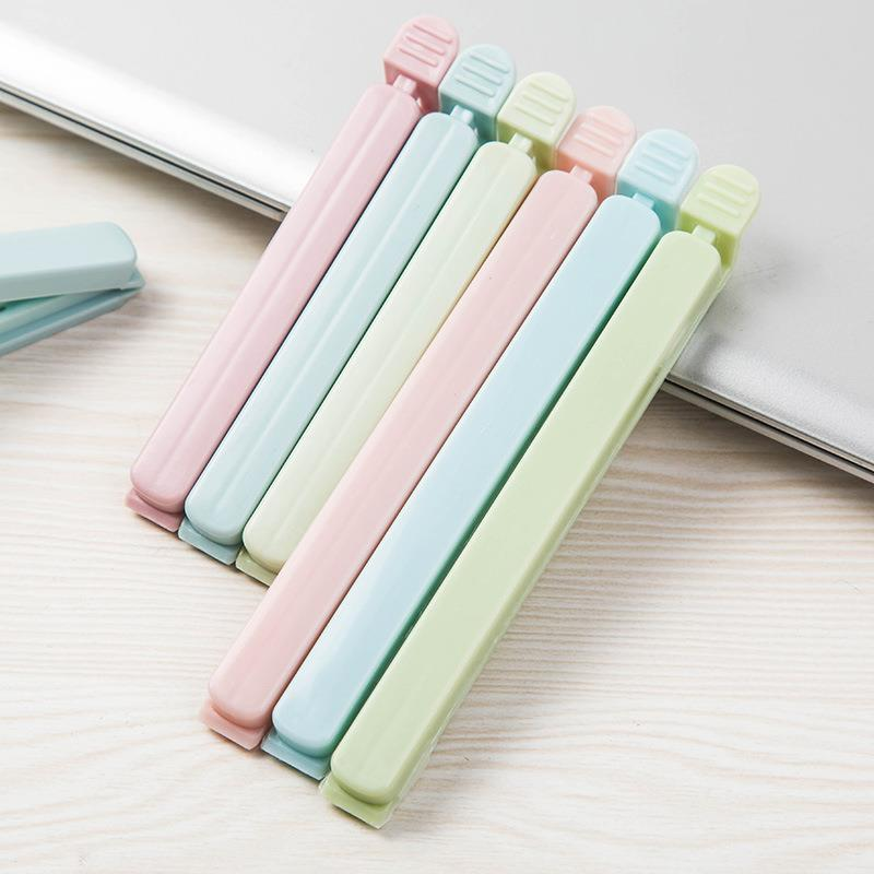5 PCS Portable New Kitchen Storage Food Snack Seal Sealing Bag Clips Sealer Clamp Plastic Tool kitchen Accessories Bag Clips - L