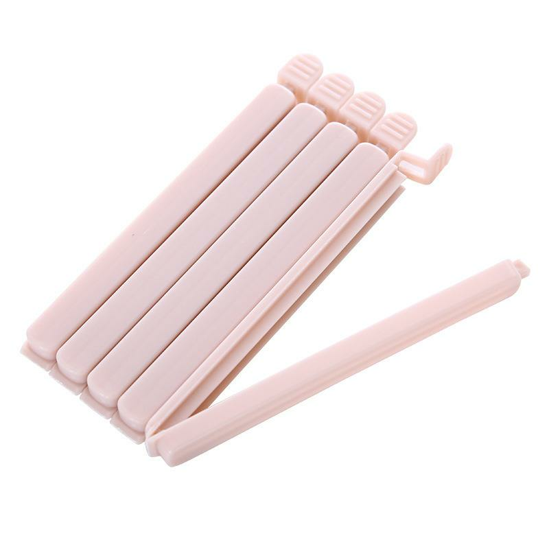 5 PCS Portable New Kitchen Storage Food Snack Seal Sealing Bag Clips Sealer Clamp Plastic Tool kitchen Accessories Bag Clips - L