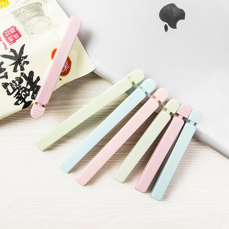 5 PCS Portable New Kitchen Storage Food Snack Seal Sealing Bag Clips Sealer Clamp Plastic Tool kitchen Accessories Bag Clips - L