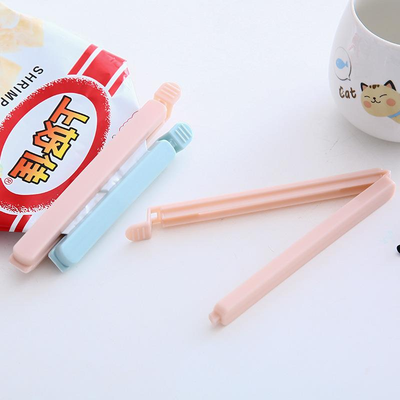 5 PCS Portable New Kitchen Storage Food Snack Seal Sealing Bag Clips Sealer Clamp Plastic Tool kitchen Accessories Bag Clips - L