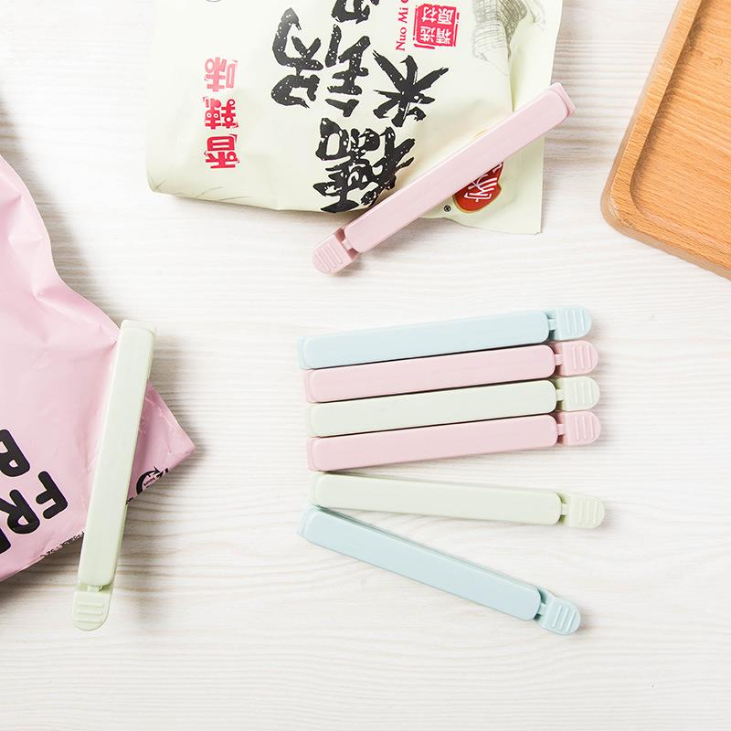 5 PCS Portable New Kitchen Storage Food Snack Seal Sealing Bag Clips Sealer Clamp Plastic Tool kitchen Accessories Bag Clips - L