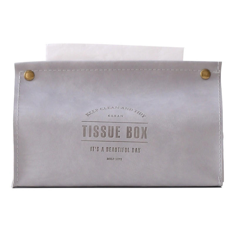 Leather Tissue Holder Print Design Multi-color Paper Box Car Bedroom Living Room Household Towel Boxes -  Pink