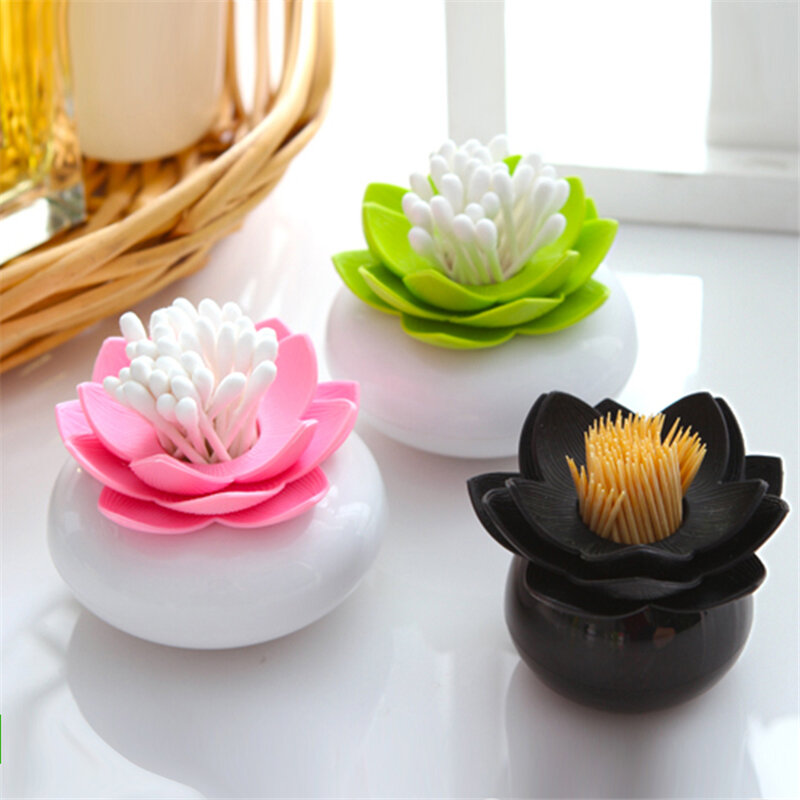 Cotton Swab Holder Toothpick Storage Box Cotton Bu...