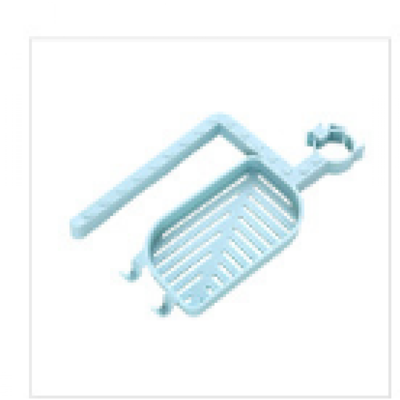 Two in one Water Faucet Asphalt Shelving Soap Box Sink Storage Rack Baskets Household Kitchen Sponge Wipes Asphalt Rack - Blue