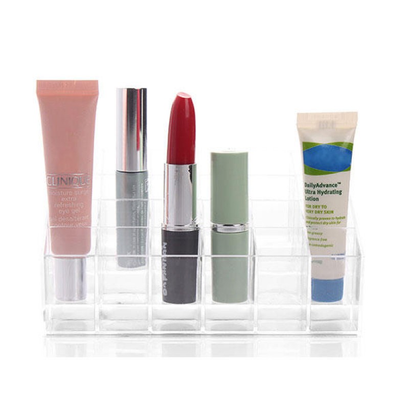 24 Lipstick Holder Display Stand Clear Acrylic Mak...