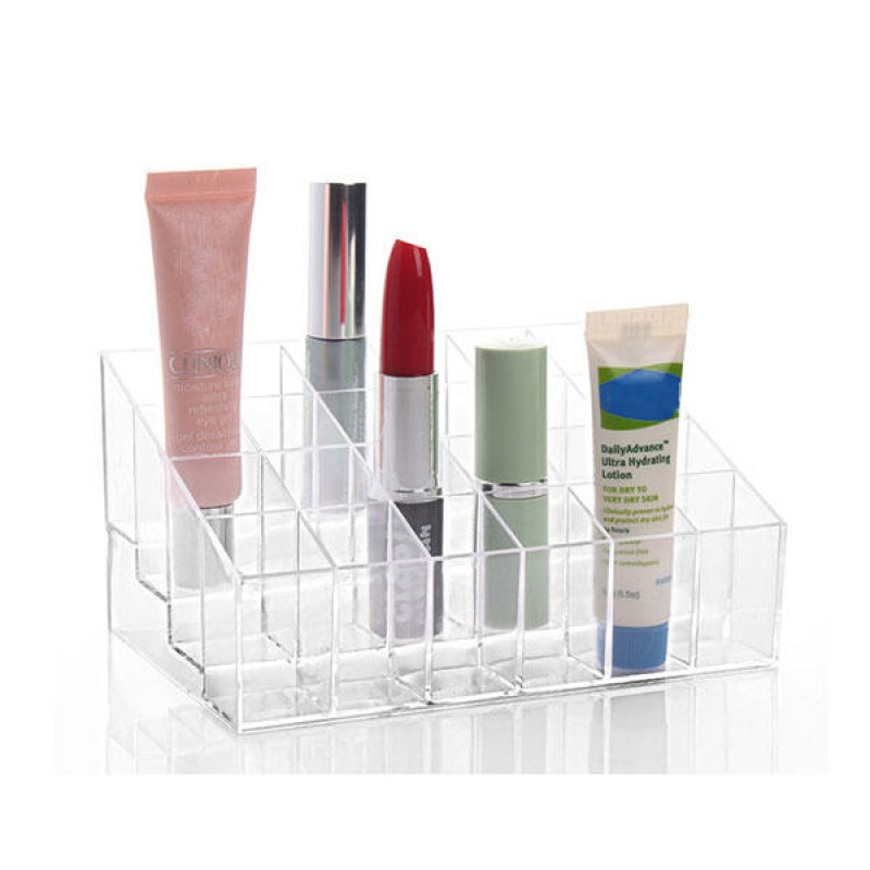 24 Lipstick Holder Display Stand Clear Acrylic Mak...