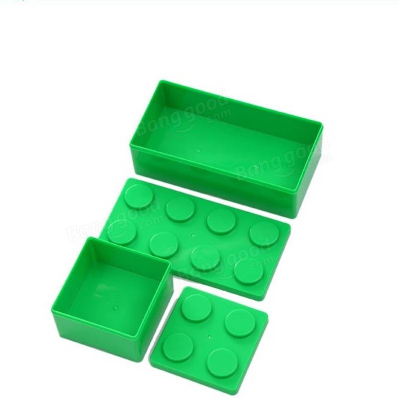 Mini Handy Plastic Jigsaw DIY Superposition Overlay TV Remote Control Cosmetic Bottles Storage Box - L