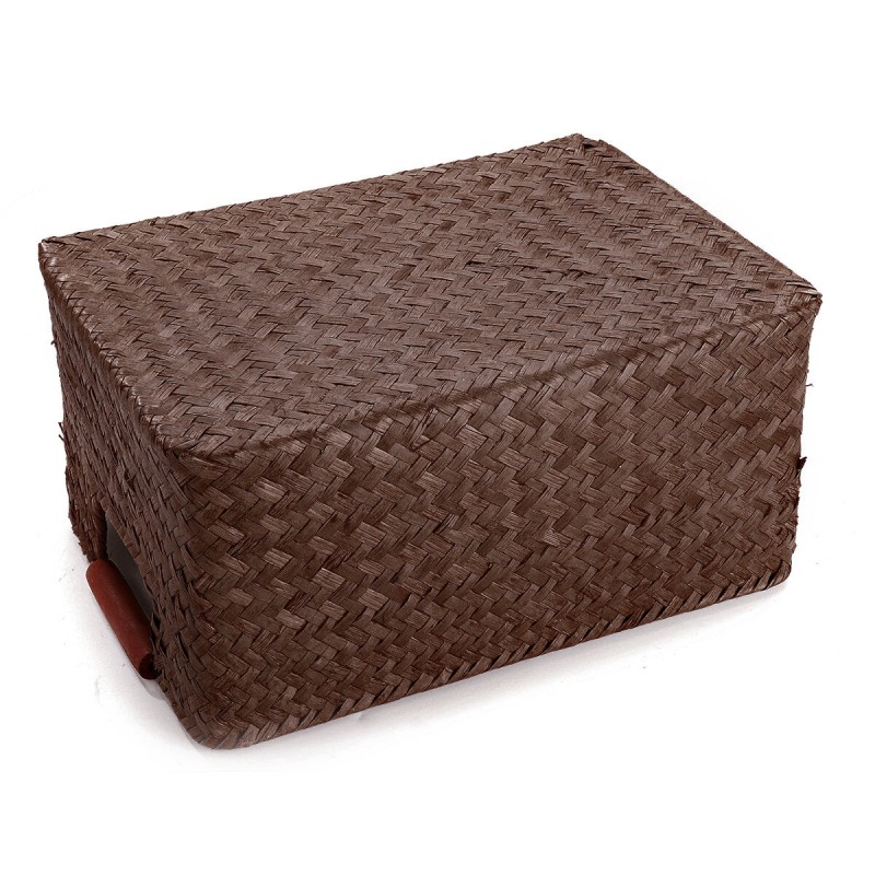 Seagrass Woven Storage Basket Flower Basket Storage Holder Plant Pot Laundry Organizer Bag Garden Decoration - Type B