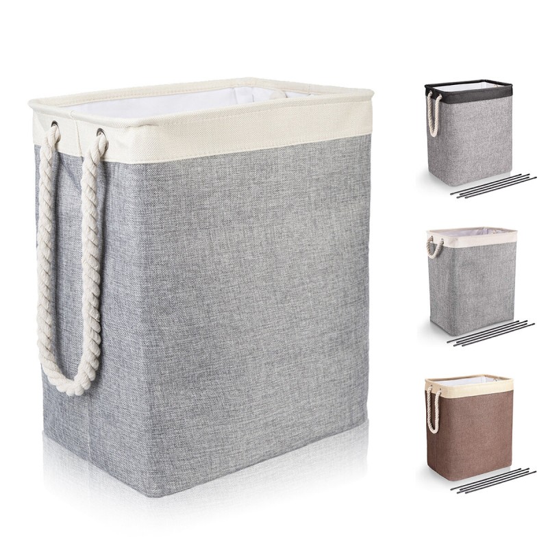 Laundry Baskets with Handles Collapsible Linen Ham...