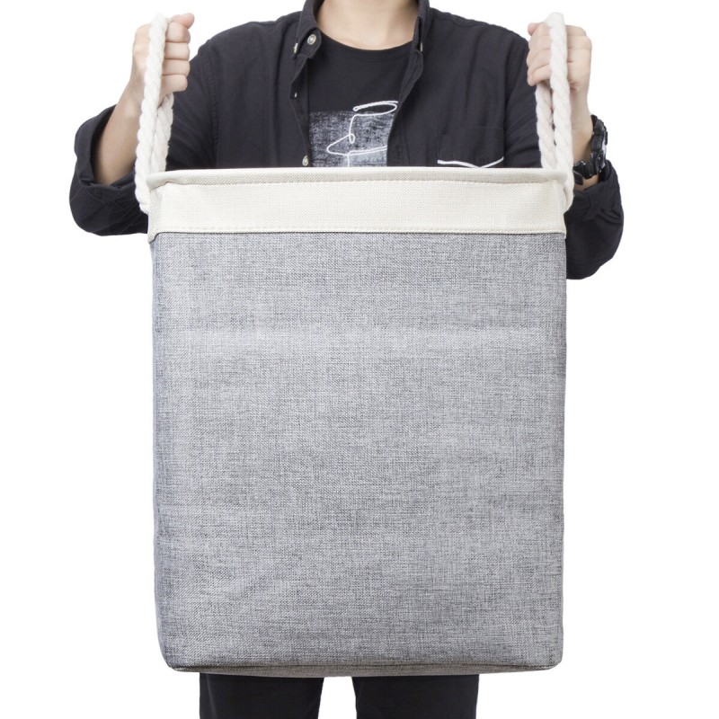 Laundry Baskets with Handles Collapsible Linen Hampers Bedroom Foldable Storage Laundry Hamper for Toys Clothing Organization - 
