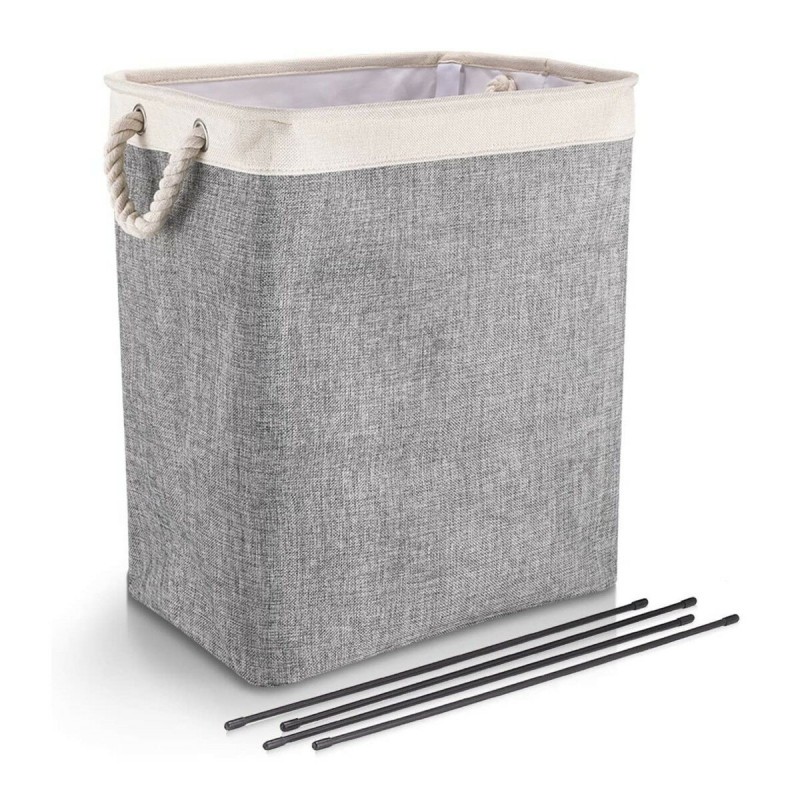 Laundry Baskets with Handles Collapsible Linen Hampers Bedroom Foldable Storage Laundry Hamper for Toys Clothing Organization - 