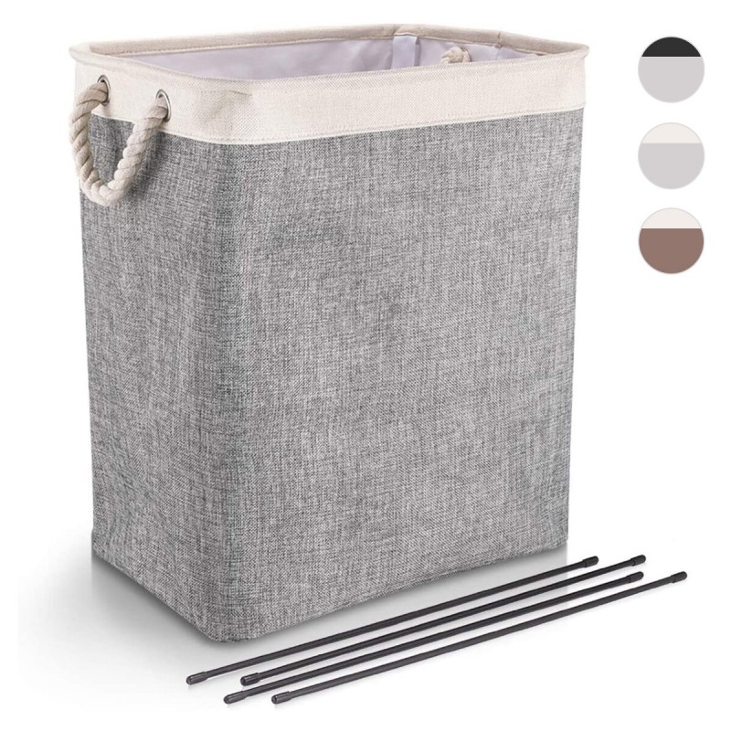 Laundry Baskets with Handles Collapsible Linen Ham...