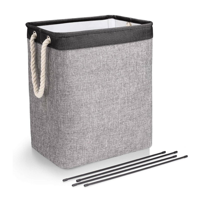 Laundry Baskets with Handles Collapsible Linen Hampers Bedroom Foldable Storage Laundry Hamper for Toys Clothing Organization - 