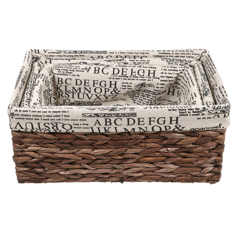 3Pcs Basket Tray Weaving Storage Holder Dinning Room Serving Basket for Food Fruit Cosmetic Storage