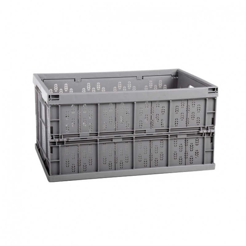 Household Car Foldable Heavy Duty Durable Plastic Storage Box Organizer Basket Water Bucket - Pink