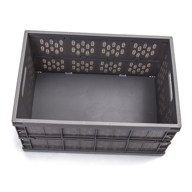 Household Car Foldable Heavy Duty Durable Plastic Storage Box Organizer Basket Water Bucket - Pink