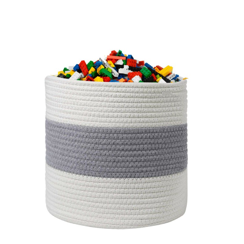 Cotton Woven Storage Basket Flower Plant Pot Vase ...
