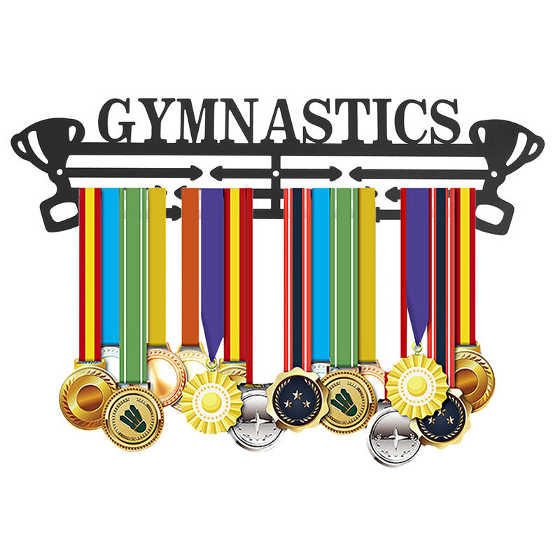 400mm Acrylic Personalised Medal Hanger Holder Rack Decorations Ideal for Swim Bike Ball Game Sport - 1