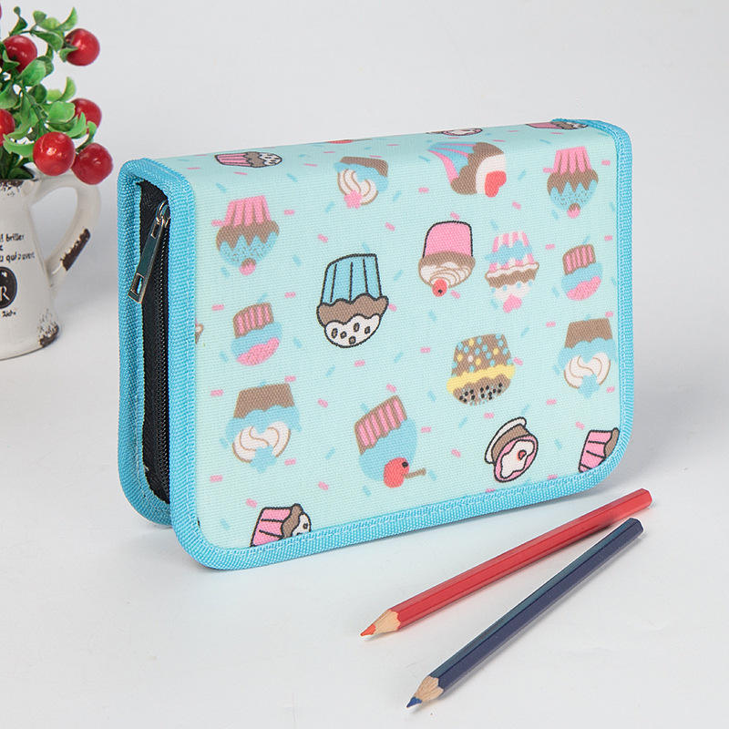 WAM PC-02 39 Slots School Pencils Case Large Capacity Pencil Bag Pouch Multi layer Brush Pocket  - Rose