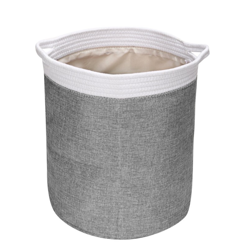 Laundry Basket Collapsible Bag Storage Bag Laundry Bag Picnic Basket Laundry Hamper for Bathroom Storage Basket - Grey