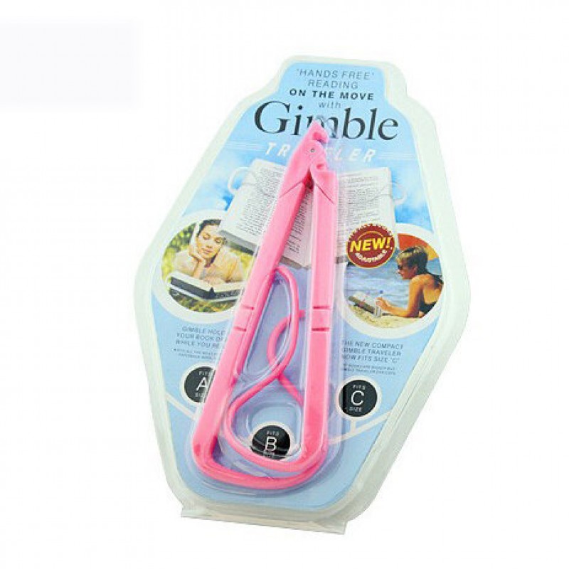 Creative Hands Free Book Page Holder Adjustable Bookmark for Reading Portable &amp; Foldable  - Blue