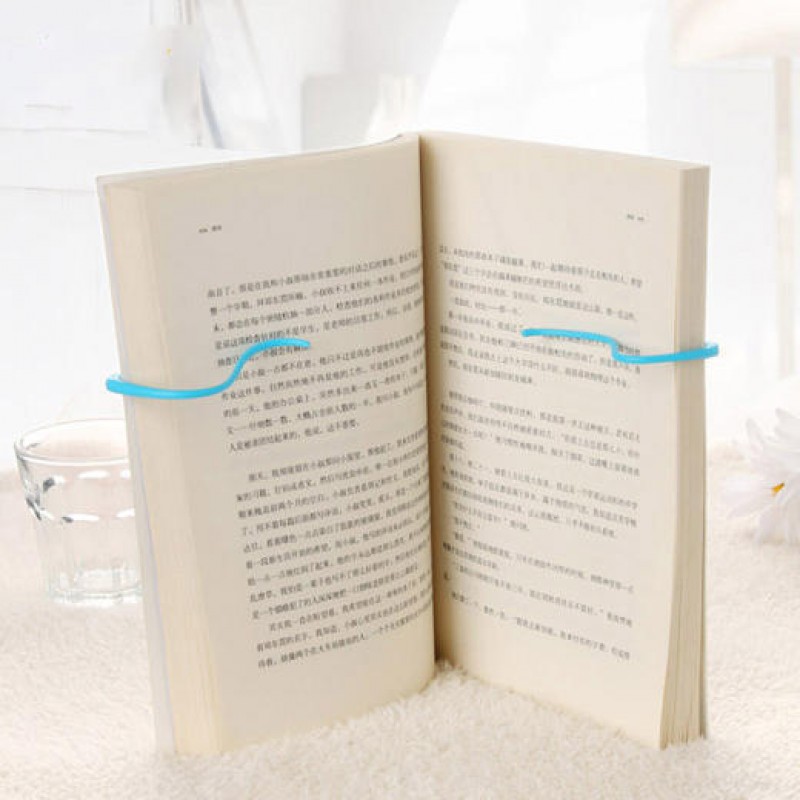 Creative Hands Free Book Page Holder Adjustable Bookmark for Reading Portable &amp; Foldable  - Blue
