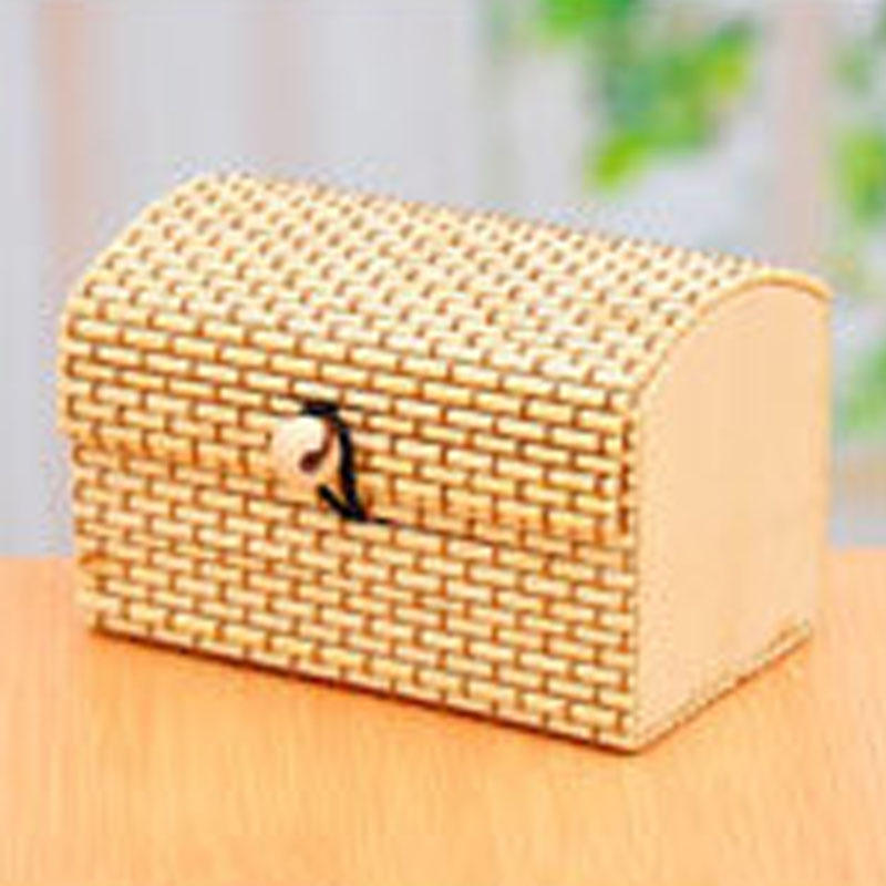 Bamboo Liubian Table Desktop Storage Box Jewelry Earring DIY Desktop Organizer  - Multicolor1