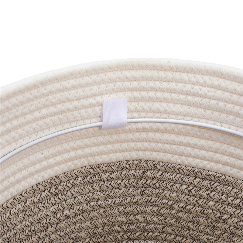 3PCS Cotton Rope Woven Basket Bathroom Laundry Basket Dirty Clothe Container USA - #02