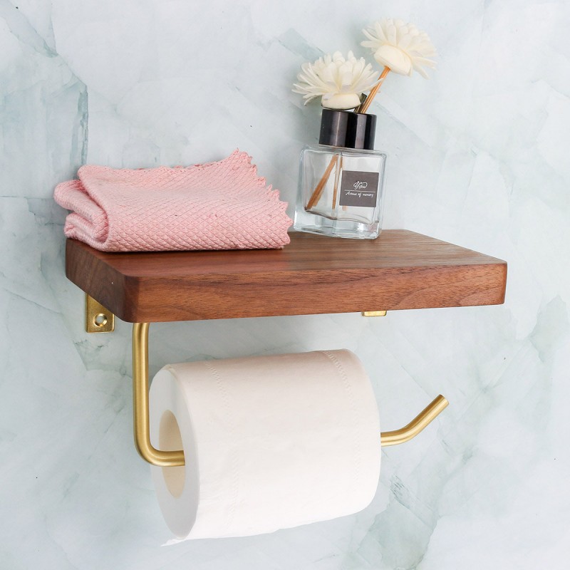 Toilet Roll Paper Holder Towel Metal Wooden Phone ...