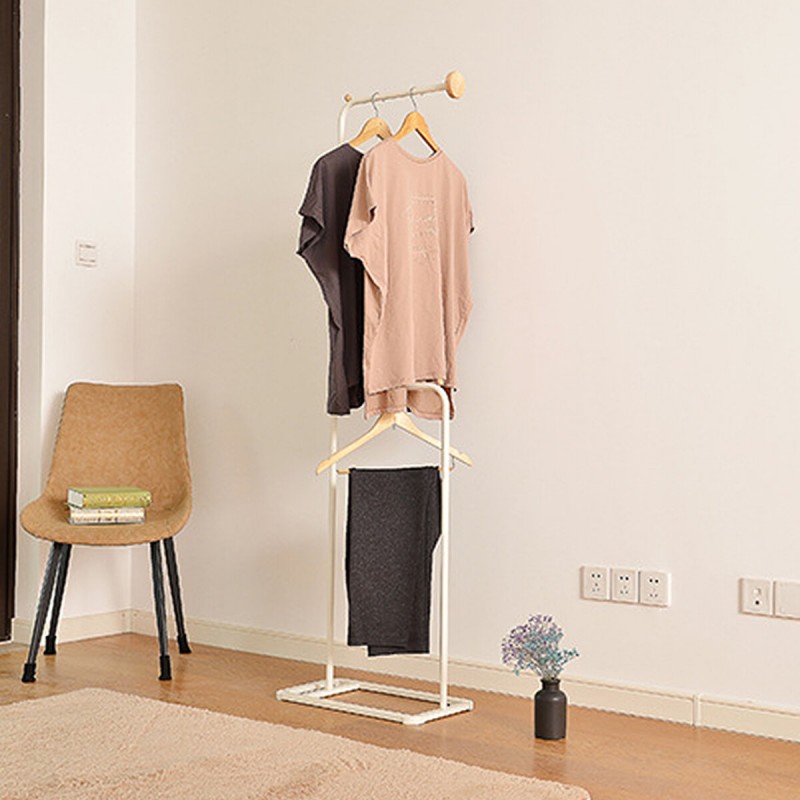 Multi-function Clothing Rack Durable Strong Bearing Capacity Easy to Install Clothes Storage Holder for Living Room Bedroom Dorm