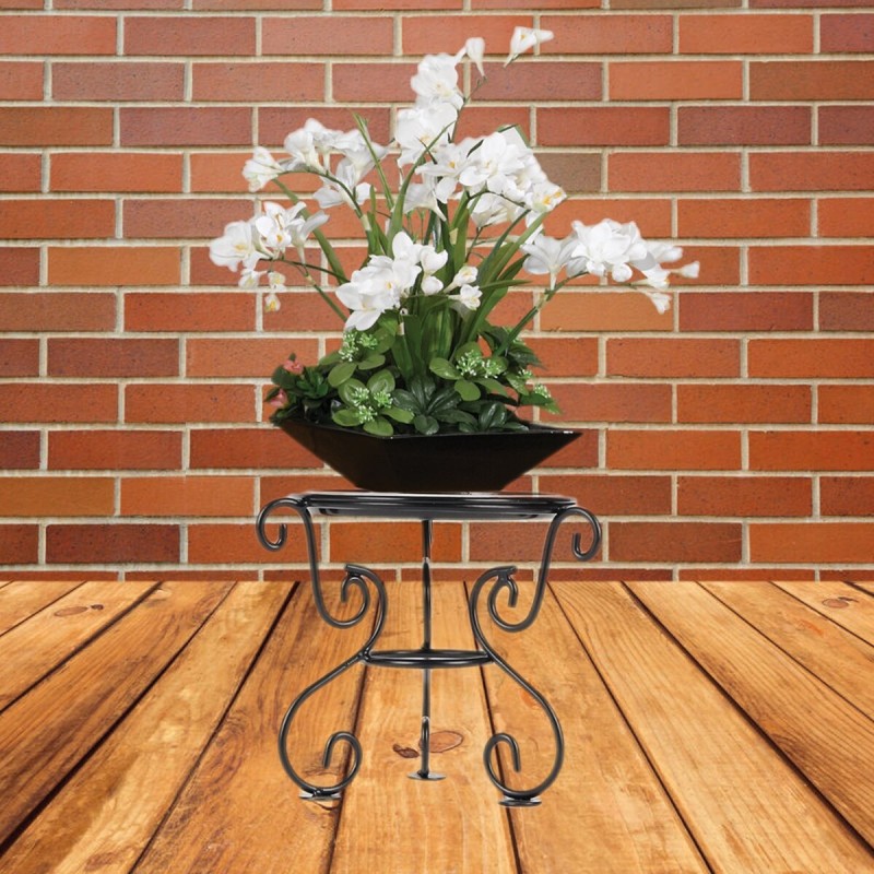 Modern Flower Stand Rack Waterproof Anti-rust Strong Load Bearing Metal Shelf Balcony Indoor Floor Shelves