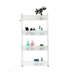 4 Layers Slim Slide Out Kitchen Bathroom Storage T...