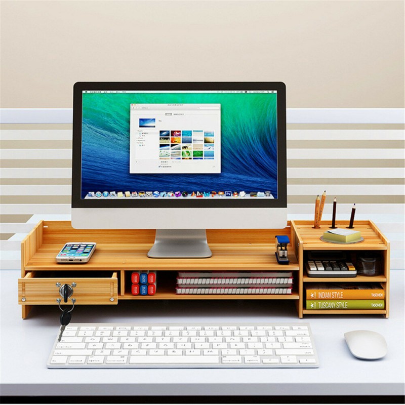 Multi-function Desktop Monitor Stand Computer Lapt...