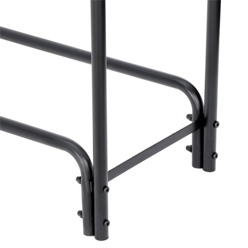 4ft Firewood Rack Outdoor Heavy Duty Log Rack Heavy Duty Tubular Steel Frame High Capacity Storage Easy to Assemble for Indoor O