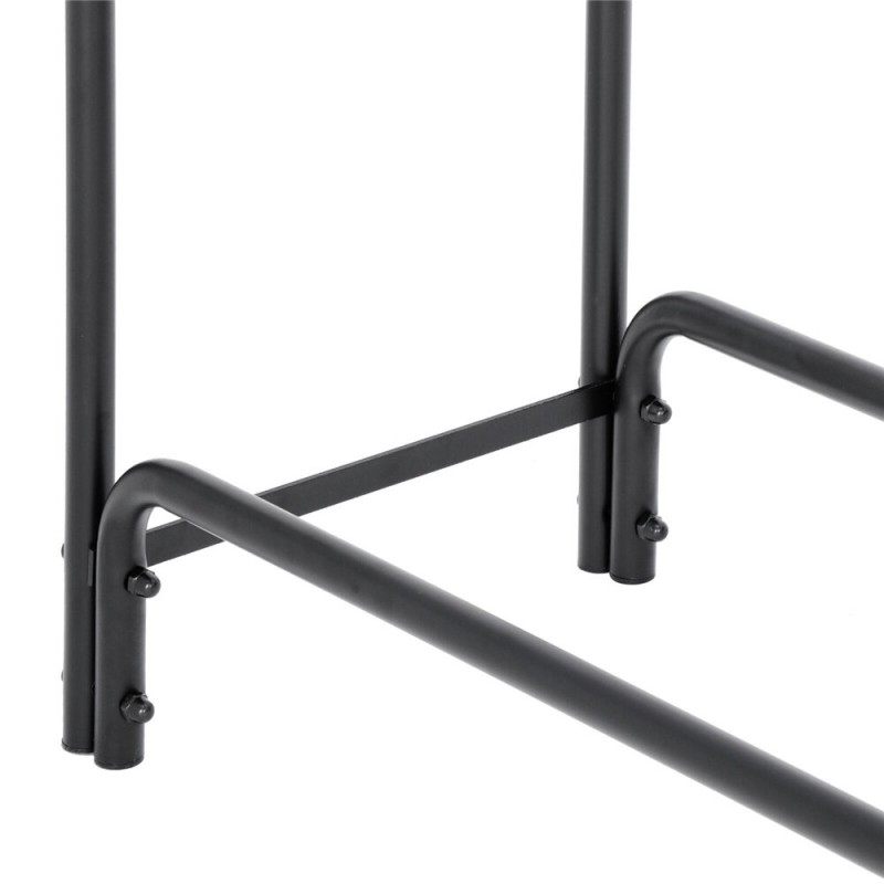 4ft Firewood Rack Outdoor Heavy Duty Log Rack Heavy Duty Tubular Steel Frame High Capacity Storage Easy to Assemble for Indoor O