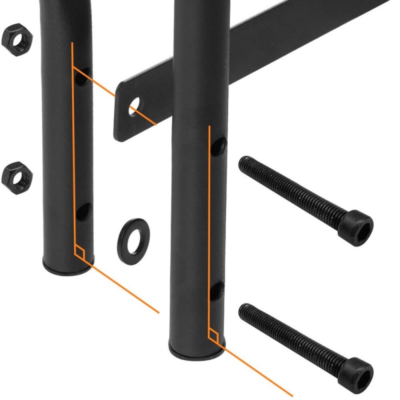 4ft Firewood Rack Outdoor Heavy Duty Log Rack Heavy Duty Tubular Steel Frame High Capacity Storage Easy to Assemble for Indoor O