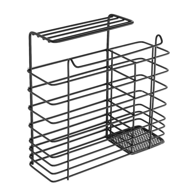 Stainless Steel Over Sink Kitchen Dish Rack Drying Drainer Tray Cutlery Holder - #2