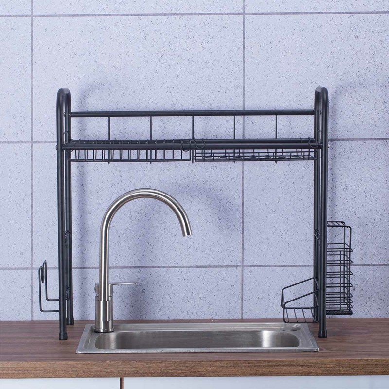 Stainless Steel Over Sink Kitchen Dish Rack Drying...